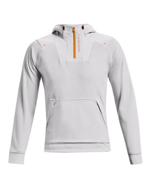Under Armour Rush Mens Hellgrau Fleece Hoodie