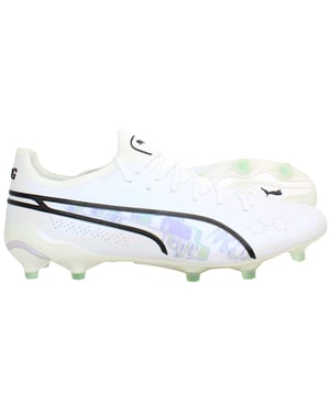 Puma King Ultimate Brilliance FG/AG Damen Weiße Fußballschuhe