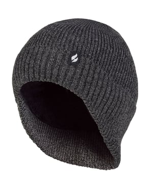 Wärmehalter - Thermische Acryl-Winter-Expeditionsmütze mit tiefem Halsausschnitt für Männer - Grau