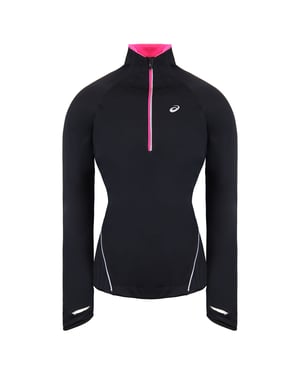 Asics Motion schützen Frauen schwarz/rosa Oberteil