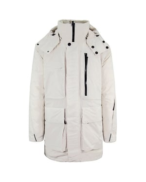 Jack Wolfskin Tech Lab Herren White Parka Jacke