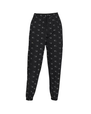 Nike All-Over Logo Schwarze, dunne Trainingshose