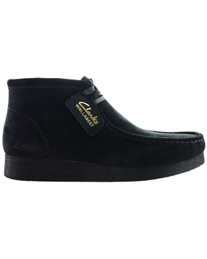 Clarks Originals Wallabee Damen schwarze Stiefel