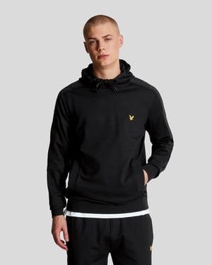 Lyle & Scott Herren Sporttaschen Hoodie mit Markenlogo in Jet Black