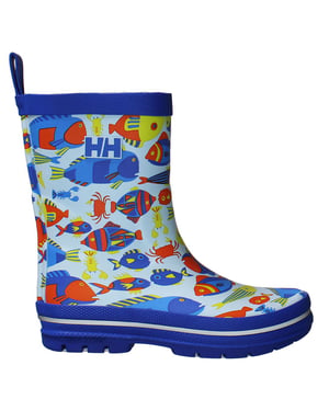 Helly Hansen JR Splash Print Blau Kinderstiefel