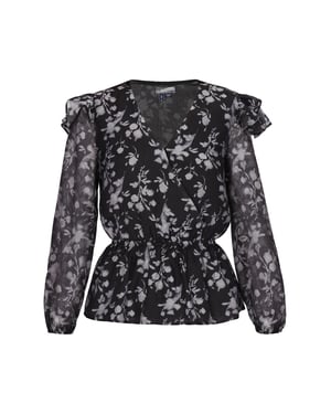 Dreimaster Bluse Damen Schwarz