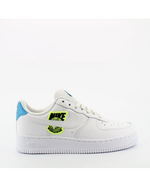 Nike Air Force 1 07 Weiß Leder Damen Schnürtrinker CT1414 101