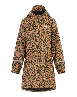 Schmuddelwedda Regenmantel Mädchen schwarz beige leo