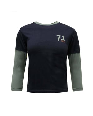 Nike Long Sleeve Top Navy Boys Kleinkind T -Shirt 422403 452