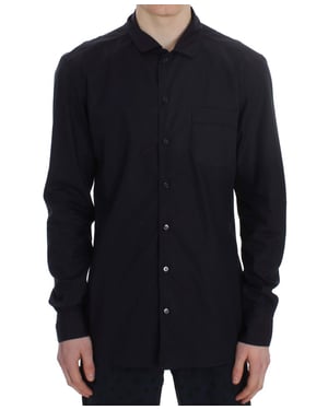 Dolce & Gabbana Herren Lila Gestreiftes Baumwoll-Pyjama Lounge-Shirt
