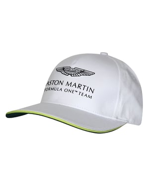 Aston Martin Formel 1 offizielle Team Herren weißer Kappe