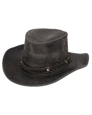 Cowboyhut Aussie aus echtem Leder