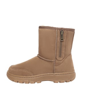 EVER AU Frauen Starling Zipper kurze Stiefel - Kastanie