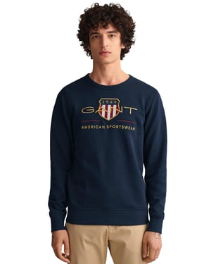 Gant | Herren Archiv Schild Rundhalsausschnitt Sweatshirt