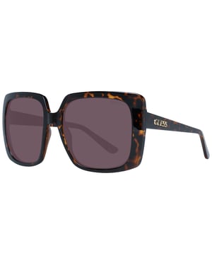 Guess Sonnenbrille GF6142 52F Schwarz Braun Gradient