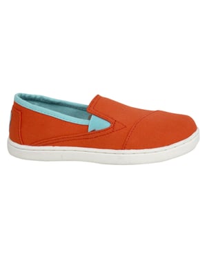 Toms Classic Orange Kids Espadrilles