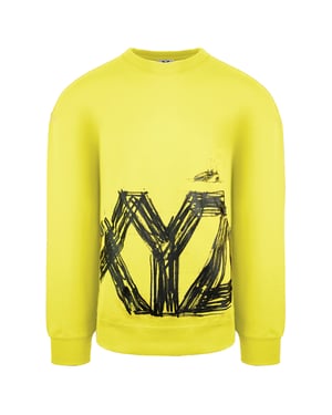 Puma x Michael Lau Long Sleeve Crew Hals Yellow Men Grafic Sweatshirt 530358 79