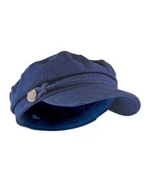 Damen Baumwolle Peaked Denim oder Kord Baker Boy Hut Fiddler Cap