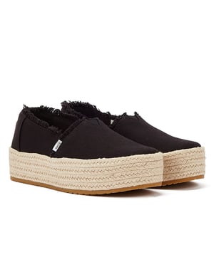 TOMS Canvas Valcia Damen Schwarz Espadrilles
