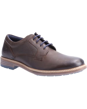 Hush Puppies Julian Leder Herren Schnürschuhe in Braun
