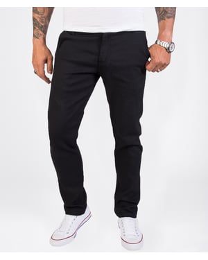 Rock Creek Stoffhose Schwarz