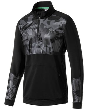 Puma Golf Warmcell Union Pullover 1/4 Reißverschluss Up Camo Mens Track Top 577912 02