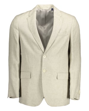 Gant Herren Beiges Leinenjacke
