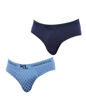 Pack-2 Basic Slips aus atmungsaktivem Stoff KLS2 für Herren