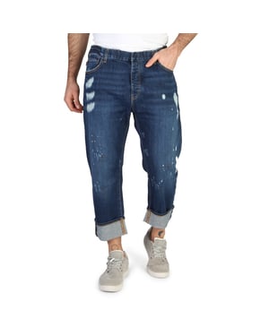 Emporio Armani Homme Pantalon Boyfriend Longueur de la cheville  Bleu