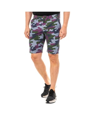 Bermudashorts mit gerade geschnittenem Saum und Gürtelschlaufen LMB007 man