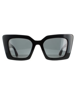 Burberry Square Damen Schwarz Dunkelgrau BE4344 Daisy