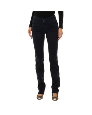 Lange Hose aus Stretchgewebe 6Y5J75-5N22Z Frau