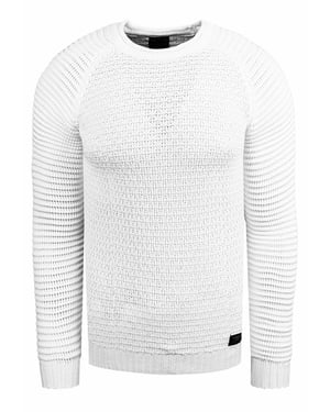 Rusty Neal Rundhals-Pullover Weiß