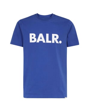 Brand Straight T-Shirt von BALR. in der farbe Blau und in größe M.