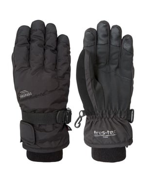 Trespass Kinder Ergon II Ski-Handschuhe (Schwarz)