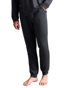 Ted Baker Pyjamahose für Herren | Atmungsaktive, lässige, lange Pyjama-Jogginghose mit Taschen - Holzkohle