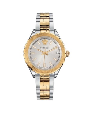 Versace V12030015 Hellenyium Quarz Silber Zifferblatt Damenuhr