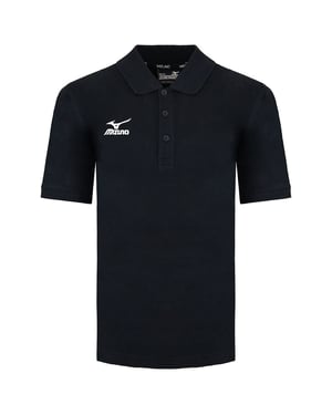 Mizuno Pro Kinder schwarzes Golf Polohemd