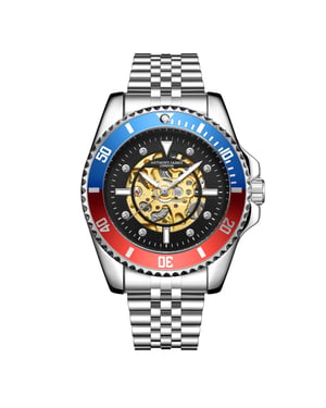 Handmontierte Anthony James Limited Edition Skeleton Sports Automatic Steel