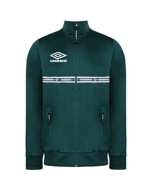 Umbro Mens Green Taped Track Jacke