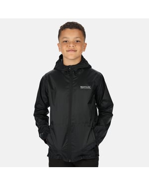 Regatta Great Outdoors Childrens/Kids Pack It Jacket III Wasserdicht Packaway Schwarz