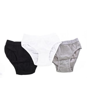Pack-3 Atmungsaktive Stoffunterhosen D093I Mädchen
