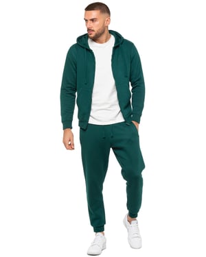 Enzo | Herren Zip Hoodie Trainingsanzug Set - Grün