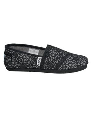 Toms Classic Black Kids Espadrilles
