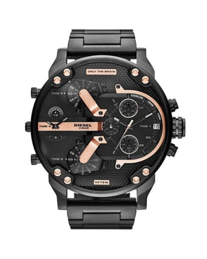 Diesel DZ7312 The Daddies Chronograph vier Zeitzone Zifferblatt Herrenuhr