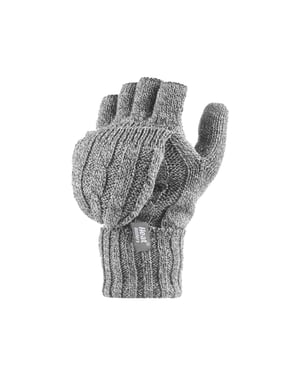 Women's Thermal Converter Fingerless Cable Knit 2.3 tog Handschuhe