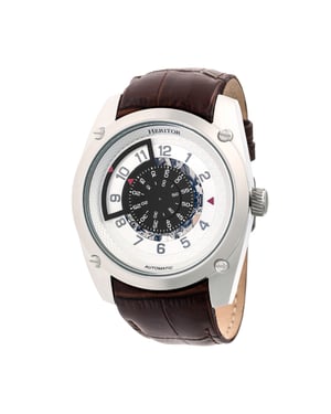 Heritor Automatik Daniels Semi-Skelett Lederarmbanduhr