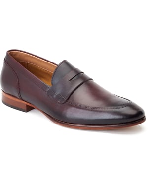 Base London Bruno Leder Herren Bordo Loafer