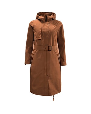 Jack Wolfskin Tech Lab Damen Brauner Trenchcoat