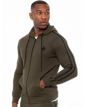 Herren Kapuzenpulli mit Reißverschluss und Band| enzo designer menswear